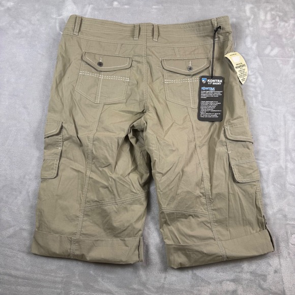 KUHL Women's Khaki Kontra 11" Shorts Size 14 Ultralight Stretch NWT - Picture 12 of 12